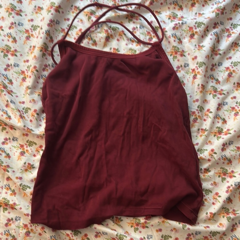 Elegant Burgundy Women's Top